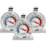 3 pcs thermom�tre r�frig�rateur grand cadran en acier inoxydable de temp�rature pour cong�lateur refroidisseur ...