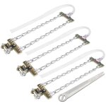 3 pi�ces 205 - 225mm anti - d�rapant boue glace neige chane de pneu hiver s�curit� ceinture de pneu pour ...