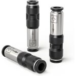 3 pi�ces 6mm clapet anti - retour pneumatic droit � sens unique pour connecter les �vents d'air comprim� ...
