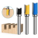 3 pices 8mm fraise carbure defonceuse, avec roulement suprieur fraise fraises, fraise de copiage fermement ...