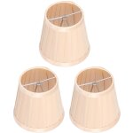 Sjlerst - 3 pices abat - jour en tissu e14  clipser sur le couvercle de lampe en tissu pour lustre ...