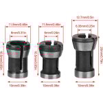 3 pi�ces adaptateurs de mandrin pour le travail du bois, accessoires de perceuse mandrins t�te de mandrin ...