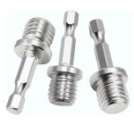 3 pi�ces adaptateur perceuse hexagonale adaptateur m14 adaptateur 1 / 4 pouce hexagone perceuse tournevis ...