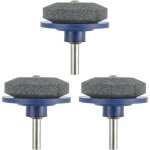 3 pi�ces aiguiseur de lame de tondeuse � gazon, lame tondeuse � gazon aiguiseur outil industriel de jardin ...