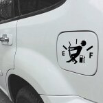 3 pi�ces autocollants voiture humour, autocollants de consommation d'essence �lev�e, autocollants de ...