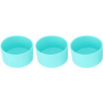 3 pi�ces chaussettes de tasse en silicone r�sistantes � la chaleur, antid�rapantes et anti - rayures ...