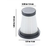 3 pi�ces filtres hepa pi�ces de rechange pour aspirateur sans fil moosoo k12 k12 pro k13 pour genius ...