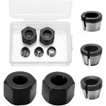 3 pi�ces hss t�te de mandrin, 6mm 6. 35mm 8mm mandrin de pince de routeur, adaptateurs de collet de mandrin, ...