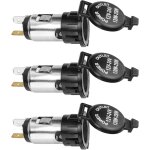 3 pices prise allume cigare, prise femelle allume cigare, multiprise allume cigare 12v / 24v, pour motos, ...
