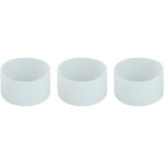 3 pi�ces prot�ge - bouteille en silicone anti - d�rapant r�sistant � la chaleur, couvercle transparent ...