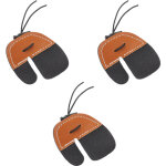 3 pi�ces prot�ge - doigts tir � l'arc en cuir pu �paissi double couche pour arcs classiques, protection ...