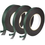3 rouleaux double face ruban, ruban adh�sif double face noire12 mm, 12mm, 25mm ruban mousse extra fort ...