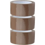 3 rouleaux de ruban adh�sif marron de 4, 8 cm de large x 1, 5 x 100 m�tres ruban d'emballage pour cartons, ...