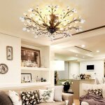 30 - 40w plafonnier k9 cristal et mtal lustre plafonnier vintage branches led plafonniers luminaires ...