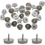 30 patins de chaise, patins de chaise de 20 mm de diam�tre. les patins de meubles avec feutre de 5 mm ...