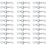 Shining house - 30 pcs pince de homard fermoir, fermoirs bracelet avec extrémités de cordon, fermoir ... Shining house - 30 pcs pince de homard fermoir, fermoirs bracelet avec extrémités de cordon, fermoir ...