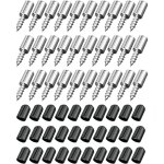 30 pcs shelf support pins with rubber protection, self - tapping shelf pegs for furniture, cabinets, ...