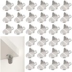 30 pi�ces chevilles de support d'�tag�re, 5mm taquet �tag�re support en forme de l en bois et verre de ...