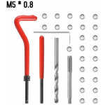Asupermall - 30 pieces kit d'insert de reparation de filetage metrique m5 m6 m8 m10 m12 m14 helicoil ...