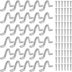 30 pi�ces pontet inox, oeillets d'accastillage en acier inoxydable 304 marine 60 vis, boucles de pont ...