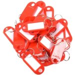 30 pi�ces porte - cl�s en plastique pour bagage � cl�s avec porte - nom plaque d'identification, couleur: ...