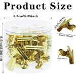 30 pi�ces punaises, punaises avec clips, pinces robustes avec �pingles, �pingler sans trous pour le papier, ...