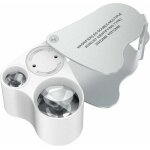 30 x 60 loupe bijoutier, led loupe eclairante horloger, gemmes bijoux pierres timbres pieces montres ...