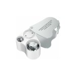 30 x 60 loupe bijoutier, led loupe eclairante horloger, gemmes bijoux pierres timbres pieces montres ...