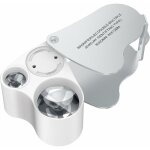 30 x 60 loupe bijoutier, led loupe eclairante horloger, gemmes bijoux pierres timbres pieces montres ...
