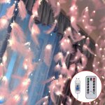 300 led rose plumes fe guirlande lumineuse avec 8 modes de lumire tlcommande romantique mur rideau ...