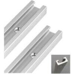 300 mm t - track t - slot en aluminium, rail � onglet en t pour scie � table, d�fonceuse et outils de ...