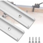 300 mm t - track t - slot en aluminium, rail � onglet en t pour scie � table, d�fonceuse et outils de ...