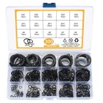 300 pi�ces e - clips kit anneau de retenue externe, assortiment circlips snap, bagues d'arr�t circlips, ...