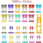 300 pi�ces fusibles de voiture, fusible de lame, fusible � lame standard, mini kit de fusibles, kit de ...