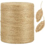 300m corde de chanvre naturel, 1mm fine corde brune pour l'artisanat, crochet, emballage cadeau, jardinage ...