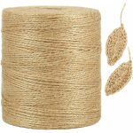 300m corde de chanvre naturel, 1mm fine corde brune pour l'artisanat, crochet, emballage cadeau, jardinage ...