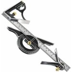 300mm Équerre combinée règle menuisier multifonctionnelle metal equerre réglable angle charpentier outil ... 300mm Équerre combinée règle menuisier multifonctionnelle metal equerre réglable angle charpentier outil ...