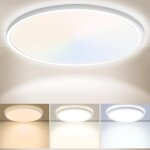 30cm plafonnier led 24w 3200lm 6000k, 4000k, 3000k, ip54 etanche plafonnier salle de bain, lampe de plafond ...