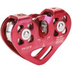 30kn double poulie tyrolienne cble de sauvetage chariot ext�rieur �quipement d'escalade (rouge)