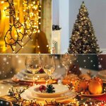 30m 300, led guirlande lumineuse extrieur nol, 8 modes changement, etanche ip65, 220v - 31v, blanc ...