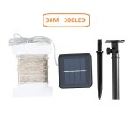 30m 300 led guirlande solaire guirlande f�e fil de cuivre guirlande lumineuse ext�rieure �tanche d�coration ...