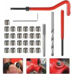 30pcs kit reparation filetage m6 inox foret h�lico�dal cl� hexagonale insert filetage taraud filiere ...