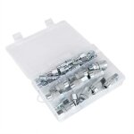 30pcs / set coupleur rapide ensemble de connecteurs m�le femelle raccords de connecteur de tuyau d'air ...