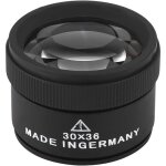 30x loupe de bijoux, grossissantes pi�ces monnaie professionnelle lentille optique alliage plaqu� portable ...