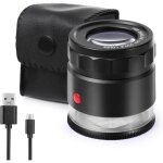 30x loupe lupe, usb rechargeable 8 lumi�res portable eye loupe couture loupe pour montres, bijoux, pi�ces ...