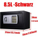 31cm x 20cm x 20cm ignifuge 8. 5l sécurité par mot de passe électronique coffre - fort argent coffre ... 31cm x 20cm x 20cm ignifuge 8. 5l sécurité par mot de passe électronique coffre - fort argent coffre ...