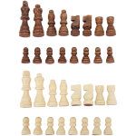 32 pi�ces d'�checs en bois bicolores pour enfants, jeu d'�checs international, jouets �ducatifs et ludiques ...