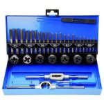 32 tlg set de filetage au taraud m3 - m12 naizy