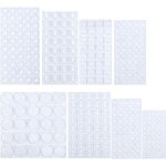 329pcs tampon de protection en caoutchouc, amortisseur porte placard, tampon caoutchouc transparent pieds, ...