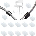 32pcs patin pied chaise tube embout tampon capuchon bouchon protection plancher meuble forme u en plastique ...